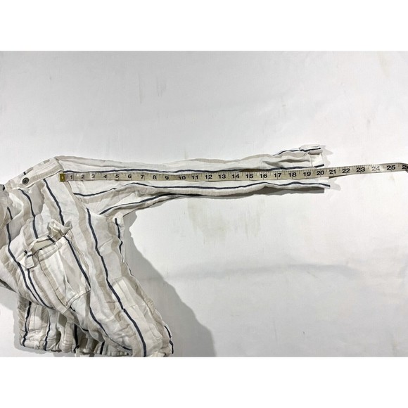 Womens Rails Rowen Linen Rayon Blend Button Pockets Jacket Coco Stripe Sz S - Picture 7 of 11